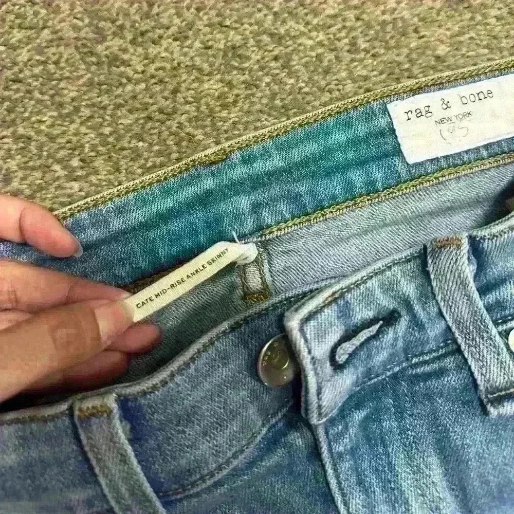 Rag & Bone Cate High Rise Ankle Skinny Jeans Palmer Denim Casual Women’s size 27 - Picture 8 of 9